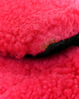 Shearling Nappa Mini Be Baguette Shoulder Bag Fuxia Black