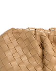 Nappa Maxi Intrecciato The Pouch Oversized Clutch Almond