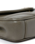 Lambskin Chevron Quilted Mini LouLou Dark Strong Moss