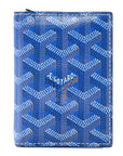 Goyardine Saint Marc Folding Card Case Sky Blue