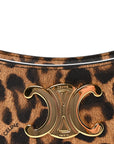 Canvas Calfskin Medium Tilly Triomphe Shoulder Bag Leopard