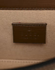GG Supreme Monogram Mini Horsebit 1955 Shoulder Bag Beige Brown Sugar