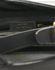 Grained Calfskin Saddle Bag Black