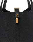 Taurillon Clemence Picotin Lock 22 MM Black