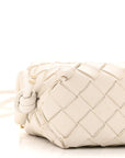 Nappa Intrecciato Candy Loop Camera Bag White