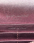Metallic Calfskin Monogram Envelope Chain Wallet New Azalea