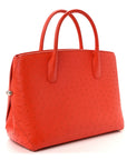 Ostrich Large Open Bar Tote Orange