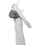 Oblique Saddle Bag Blue