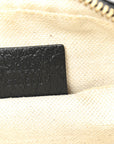 Jacquard Black Denim GG Monogram Textured Dollar Calfskin Mini Ophidia Shoulder Bag Black Ivory