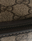 GG Supreme Monogram Margaux Calfskin Childrens Day Backpack Beige Ebony Cocoa Dark Chocolate