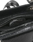 Ceramic Effect Deerskin Jeweled Swan Lady D1OR Black