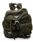 Tessuto Nylon Vela Small Backpack Dark Green
