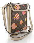 GG Supreme Monogram Les Pommes Retro Interlocking G Les Pommes Messenger Bag Beige Multicolor Mystic White