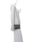 New Denim GG Monogram Dollar Calfskin Enamel Super Mini Dionysus Shoulder Bag Blue Tea Cuir Epilog Electric Blue
