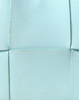 Grained Calfskin Maxi Intrecciato Small Arco Tote Pale Blue