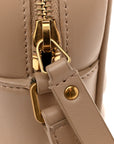 Calfskin Matelasse Monogram Lou Camera Bag Dark Beige