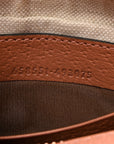 GG Supreme Monogram Textured Calfskin Web Mini Ophidia Half Moon Hobo Rose Pink