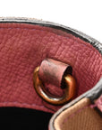 Derby Calfskin House Check Medium Banner Tote Mauve Pink