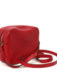 Pebbled Calfskin Small Soho Disco Bag Tabasco Red