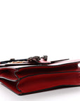 Dollar Calfskin Crystal Web Medium Dionysus Bamboo Top Handle Bag Hibiscus Red Black Diamond