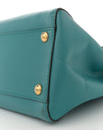 Vitello Morgan Fabric Jacquard Pequin Medium Peekaboo Iconic Satchel Lago Tobacco Black