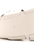 French Calfskin Shell Bag White Frost