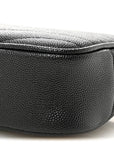 Grain De Poudre Matelasse Monochrome Monogram Mini Lou Camera Bag Black