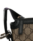 GG Supreme Monogram Web Messenger Bag Black