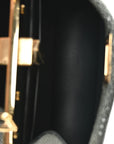 Stingray Shiny Nappa Petite Peekaboo I SEE U Satchel Verde Inglese