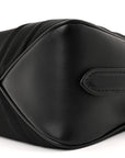 Re-Nylon Vitello Large Aimee Shoulder Bag Black