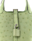 Ostrich Micro Picotin Lock Vert Criquet