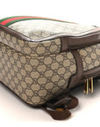 GG Supreme Monogram Medium Ophidia Day Backpack Brown