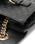 MicroGCCIssima Mini Emily Chain Shoulder Bag Black