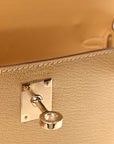 Metallic Chevre Chamkilight Mini Kelly Sellier 20 Dore