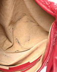 Nappa Intrecciato Small Veneta Hobo Cassis