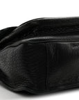 Grained Lambskin Monogram Large Niki Chain Satchel Black