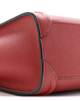 Drummed Calfskin Nano Luggage Merlot