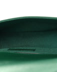 Lambskin Quilted Small Boy Flap Green
