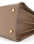 Grained Calfskin Large Sac de Jour Carryall Taupe