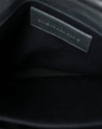 Agneau Giant 12 Rose Gold Hardware Envelope Clutch Anthracite