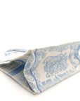 Canvas Embroidered Medium D1ORiviera Toile De Jouy Book Tote Light Blue