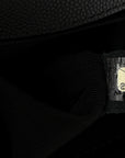 Caviar Quilted Medium Boy Flap Black
