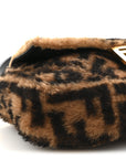 Shearling Vitello Dolce Macro FF 1974 Baguette Tobacco Black