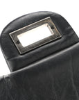 Aged Calfskin Quilted 2.55 Reissue 227 Flap Black