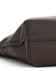Calfskin Mini Flamenco Knot Clutch Chocolate