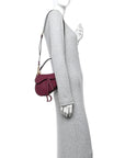 Supple Calfskin Mini Saddle Bag With Strap Purple