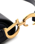 Calfskin Mini Saddle Bag Blue