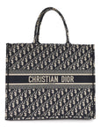 Oblique Large Book Tote Blue Multicolor