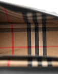 Grainy Calfskin Vintage Check Note Crossbody Bag Black