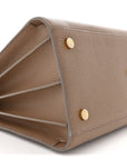 Grained Calfskin Large Sac de Jour Carryall Taupe